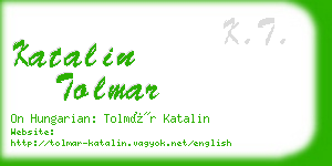 katalin tolmar business card